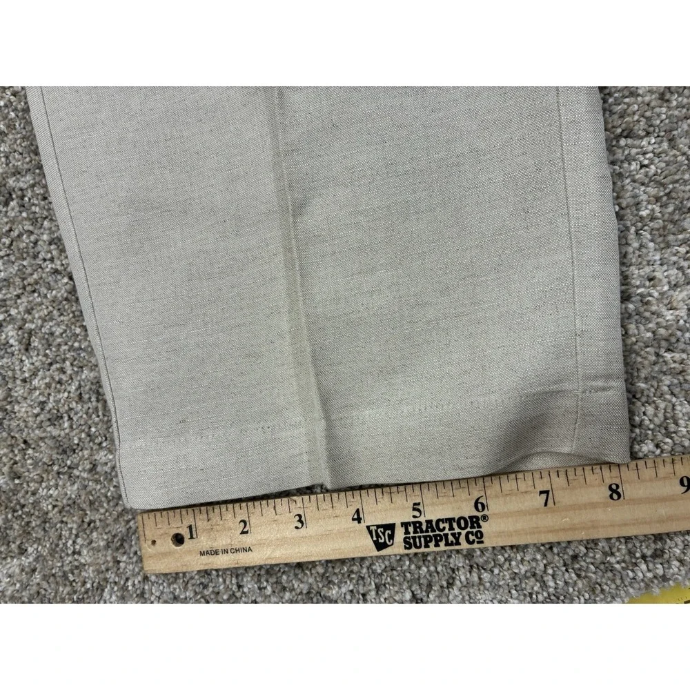 Cubavera Men's Linen Blend Casual Drawstring Pants Beige Small (28-30) #0405